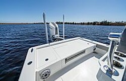 transom platform for fishing on v28