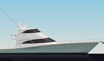Viking Yachts 74 Enclosed Bridge